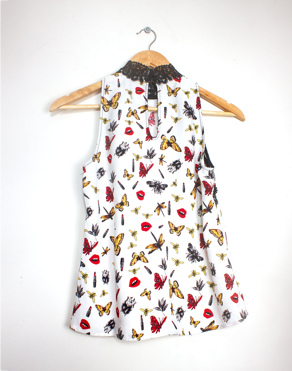 morgan de toi butterfly top