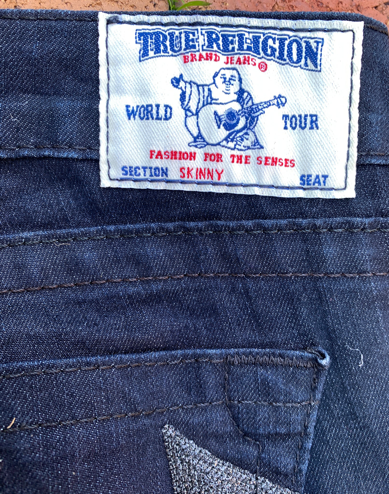 True Religion Dark Skinny Jeans Size 26 XS/S Y2K