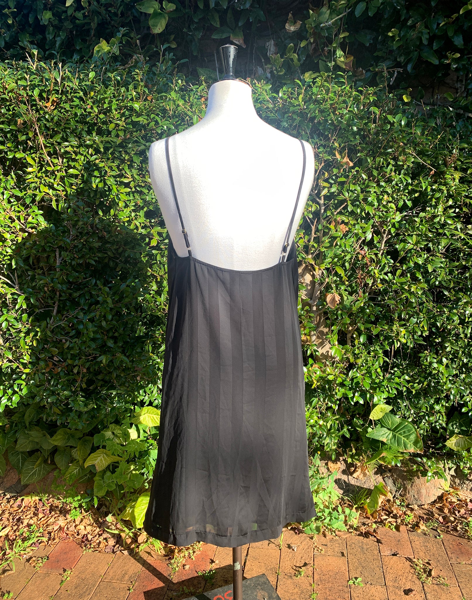 Shona Joy Black Satin Slip Dress Size XS / S BNWT