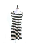 Volcom Black White Stripe T Dress - Size 10 BNWT