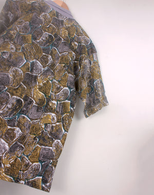 Roger Davis Retro Print Polo Shirt - Size Medium