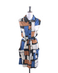 Diane Von Furstenberg Colour Block Silk Jersey Dress - Size 2