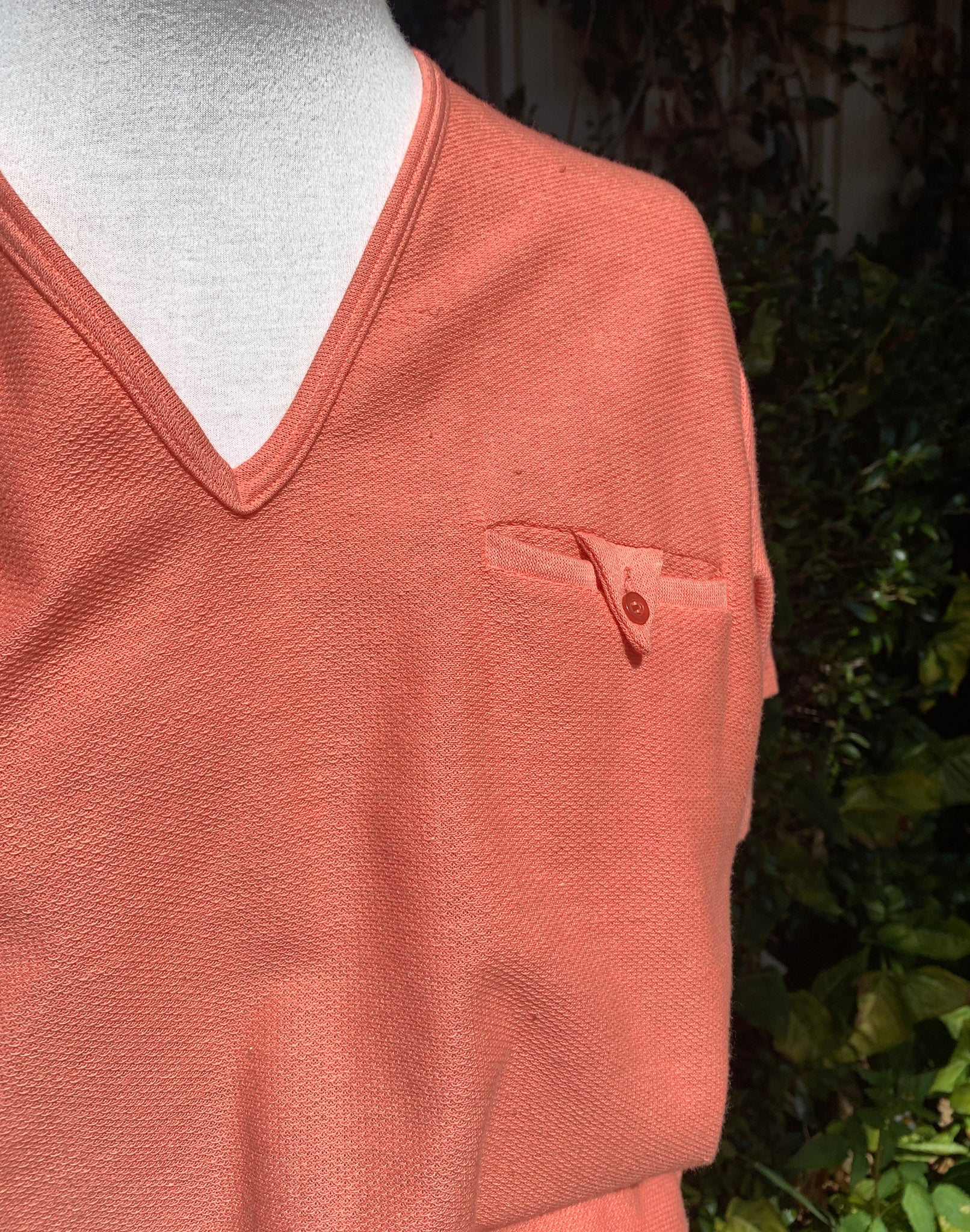 Vintage 80's Peachy Orange Sport Top - Size M / L