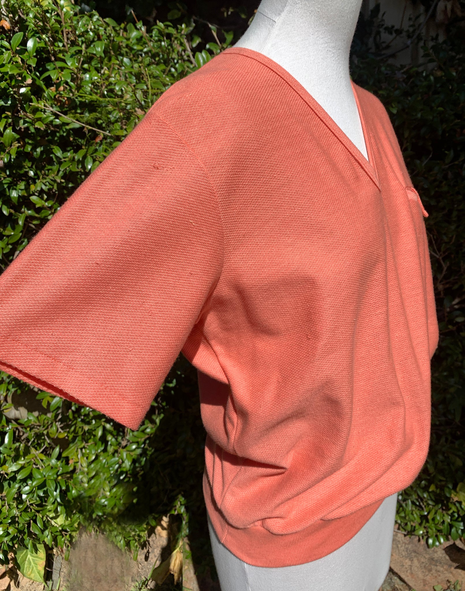 Vintage 80's Peachy Orange Sport Top - Size M / L