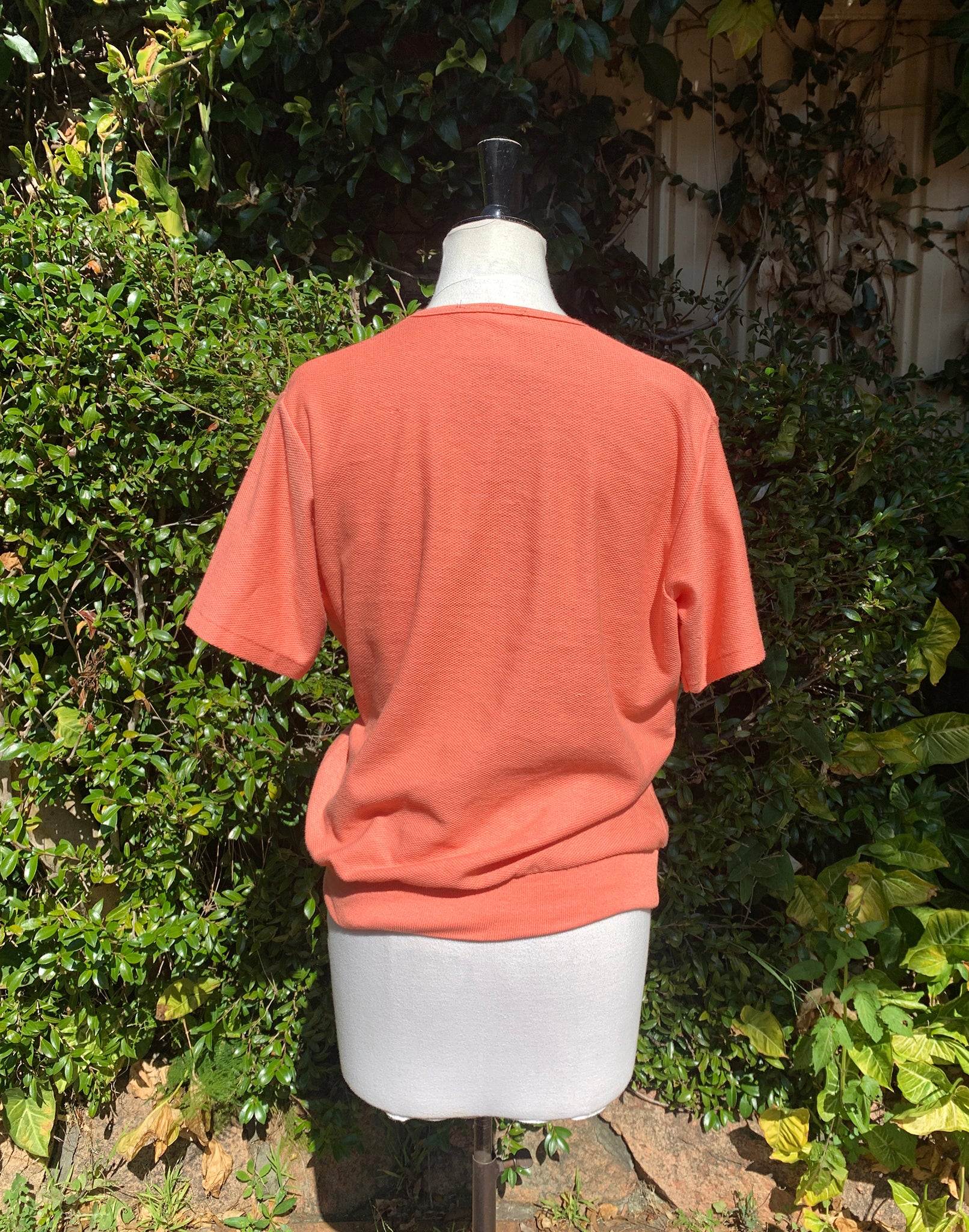 Vintage 80's Peachy Orange Sport Top - Size M / L