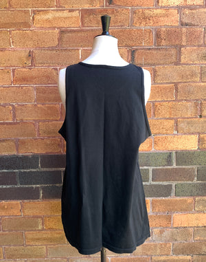 Neff Y2K Unisex 80's Face Singlet Black - Size L