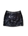 Y2K Black Sequin Mini Skirt - Size XS / S
