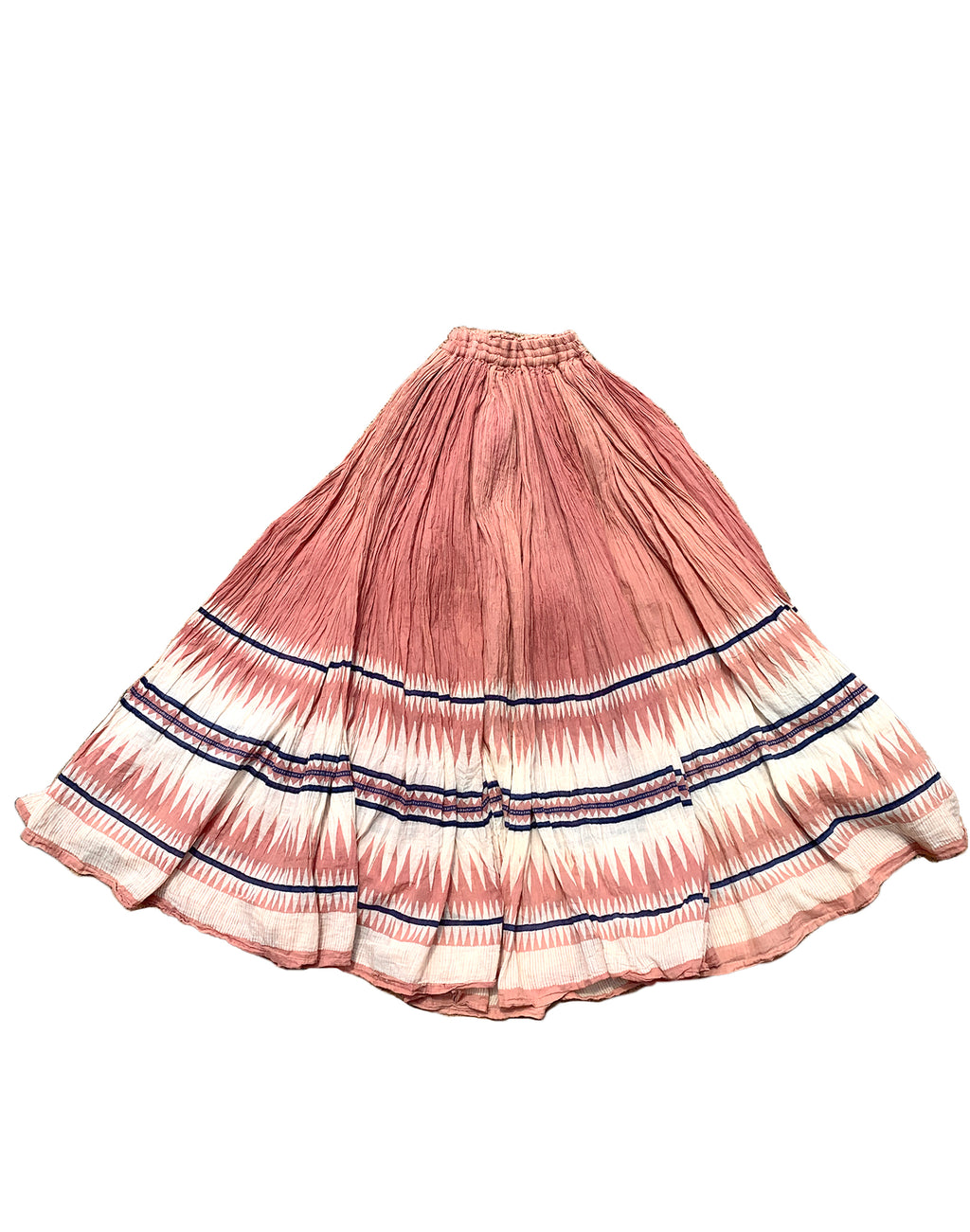 Vintage 90's Tan Indian Cotton Full Skirt XS/S