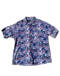Vintage 90's Purple Squiggle Retro Washed Print Unisex Shirt - Size M