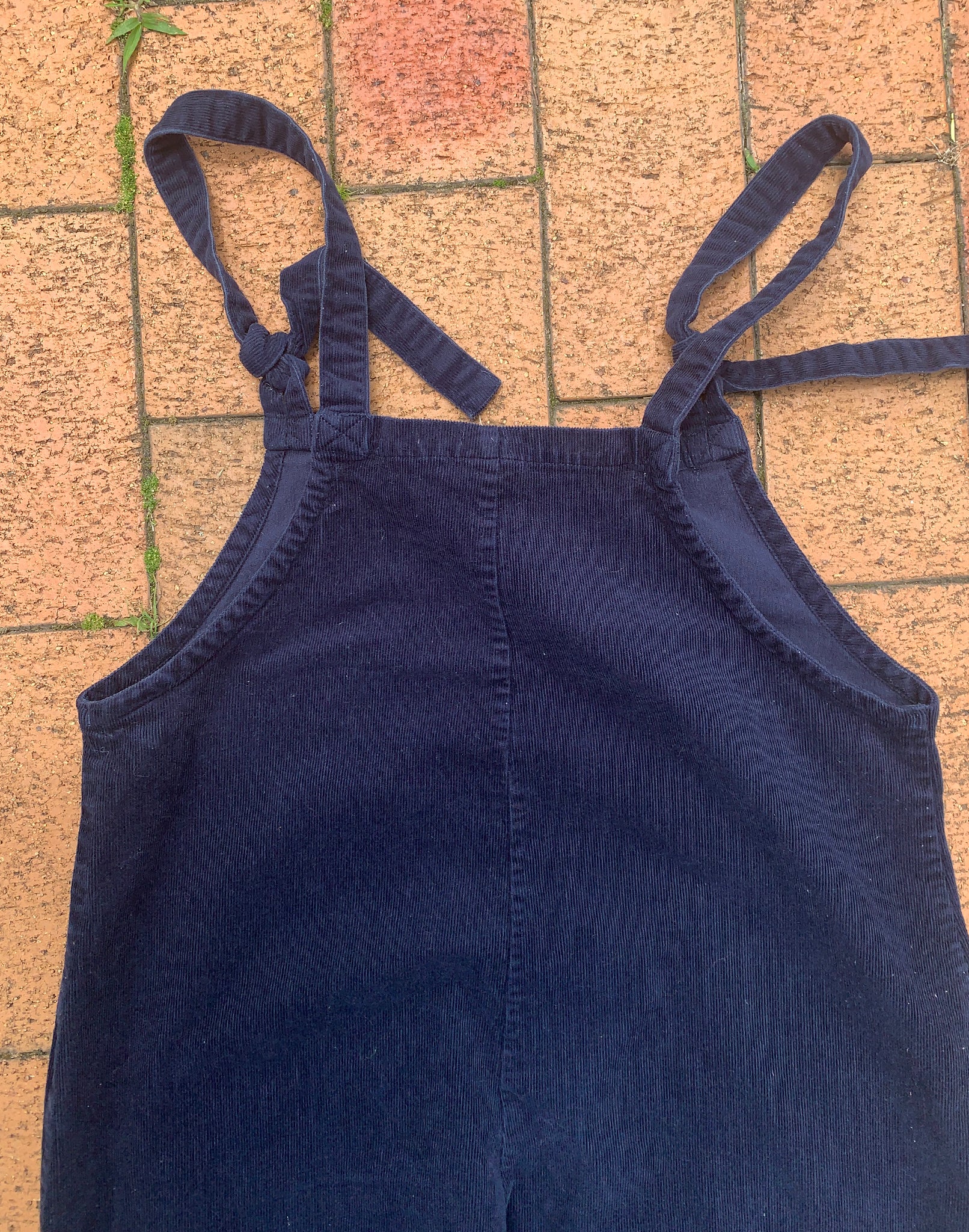 Lucy & Yak Navy Corduroy Cotton Dungarees - Size M