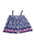 Indian Cotton Block Print Singlet Fabrik - Size S/M