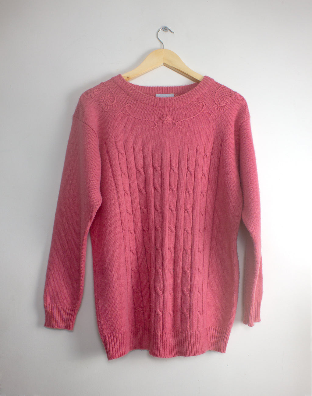 Vintage 80's Katies Blush Pink Jumper - Size S/M