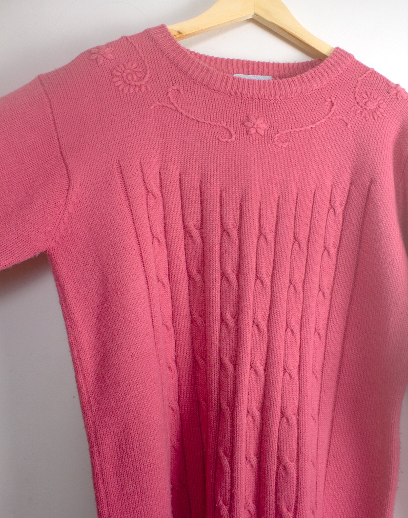 Vintage 80's Katies Blush Pink Jumper - Size S/M