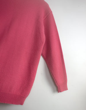 Vintage 80's Katies Blush Pink Jumper - Size S/M