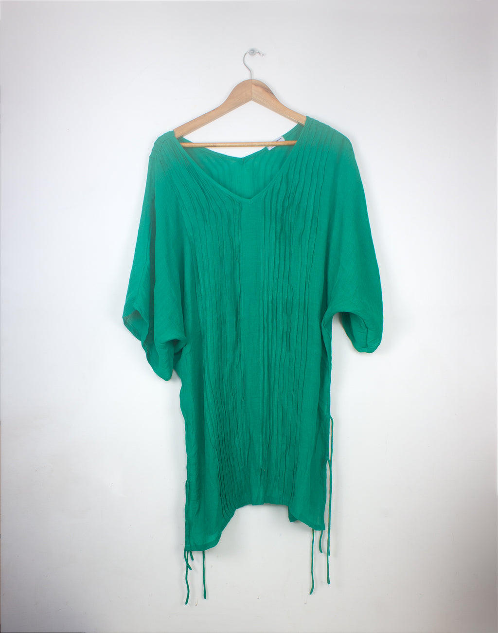 Vintage Green Smock Tunic Dress - Size M/L