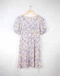 Vintage 90's Miss Selfridge Floral Pansy Floral Dress - Size XS