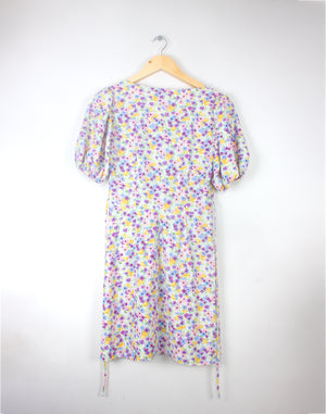 Vintage 90's Miss Selfridge Floral Pansy Floral Dress - Size XS