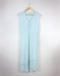 Vintage Y2K Baby Blue Linen Dress Size S/M