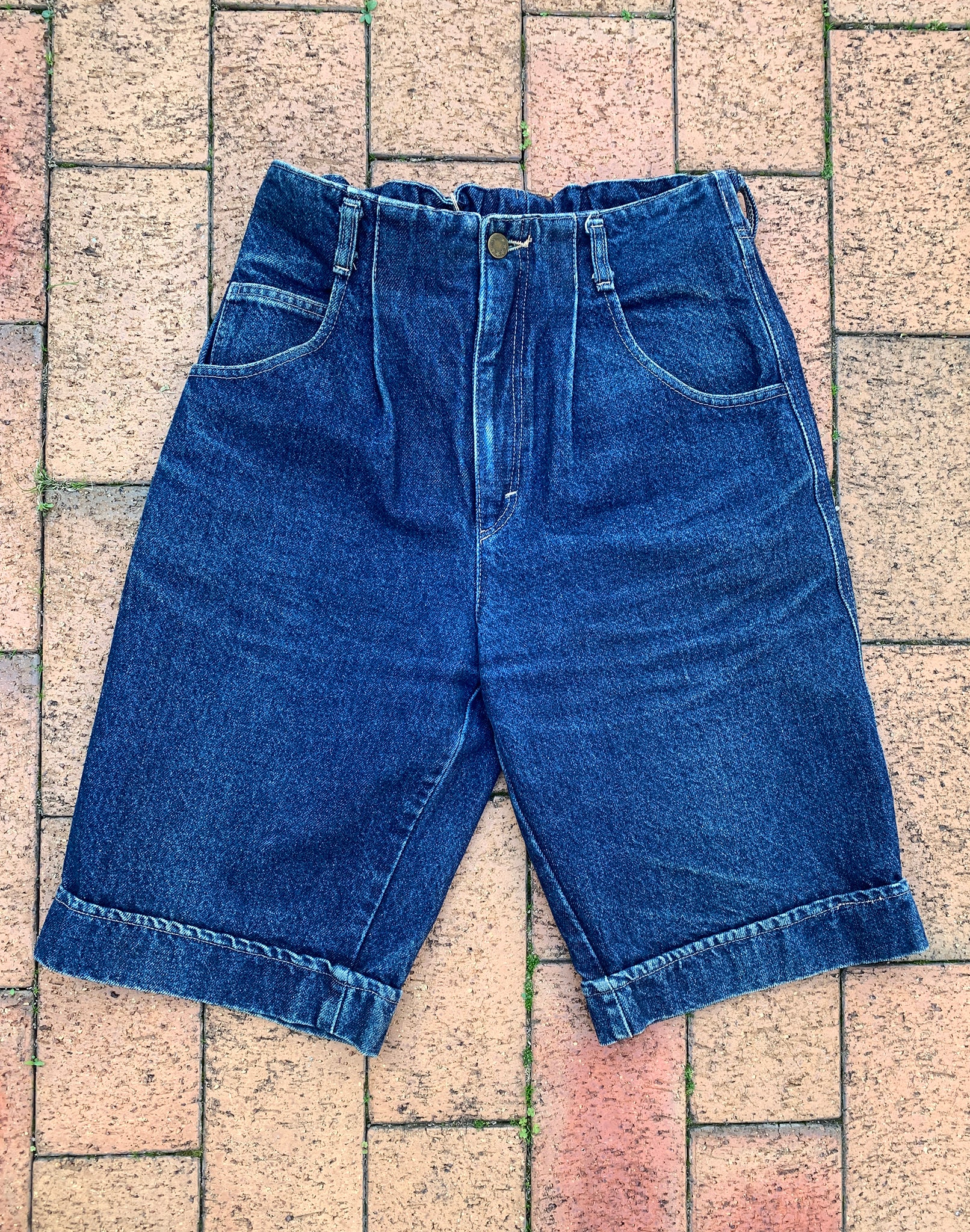 Vintage 80's Geiger Down Under Denim Long Shorts - Size S