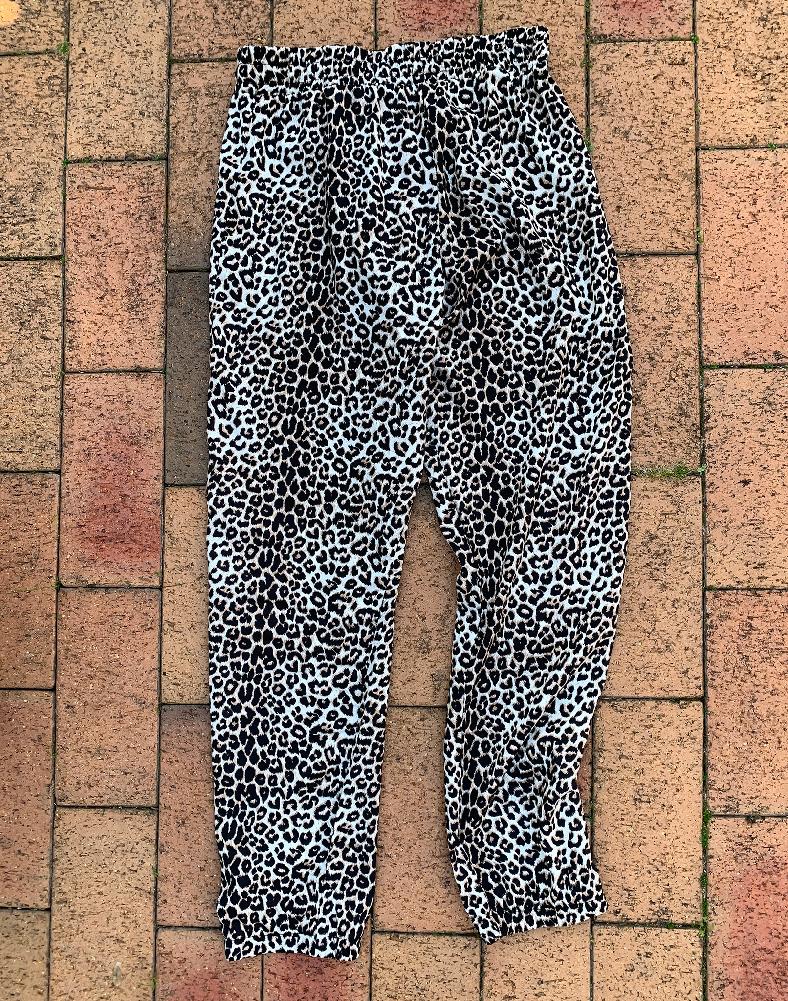 Leopard Print Guess Jogger Pant Size XS