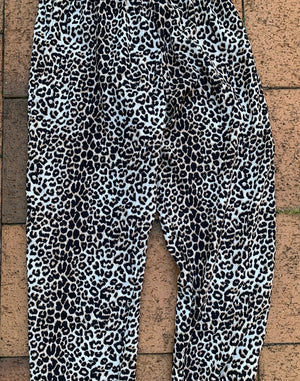 Leopard Print Guess Jogger Pant Size XS