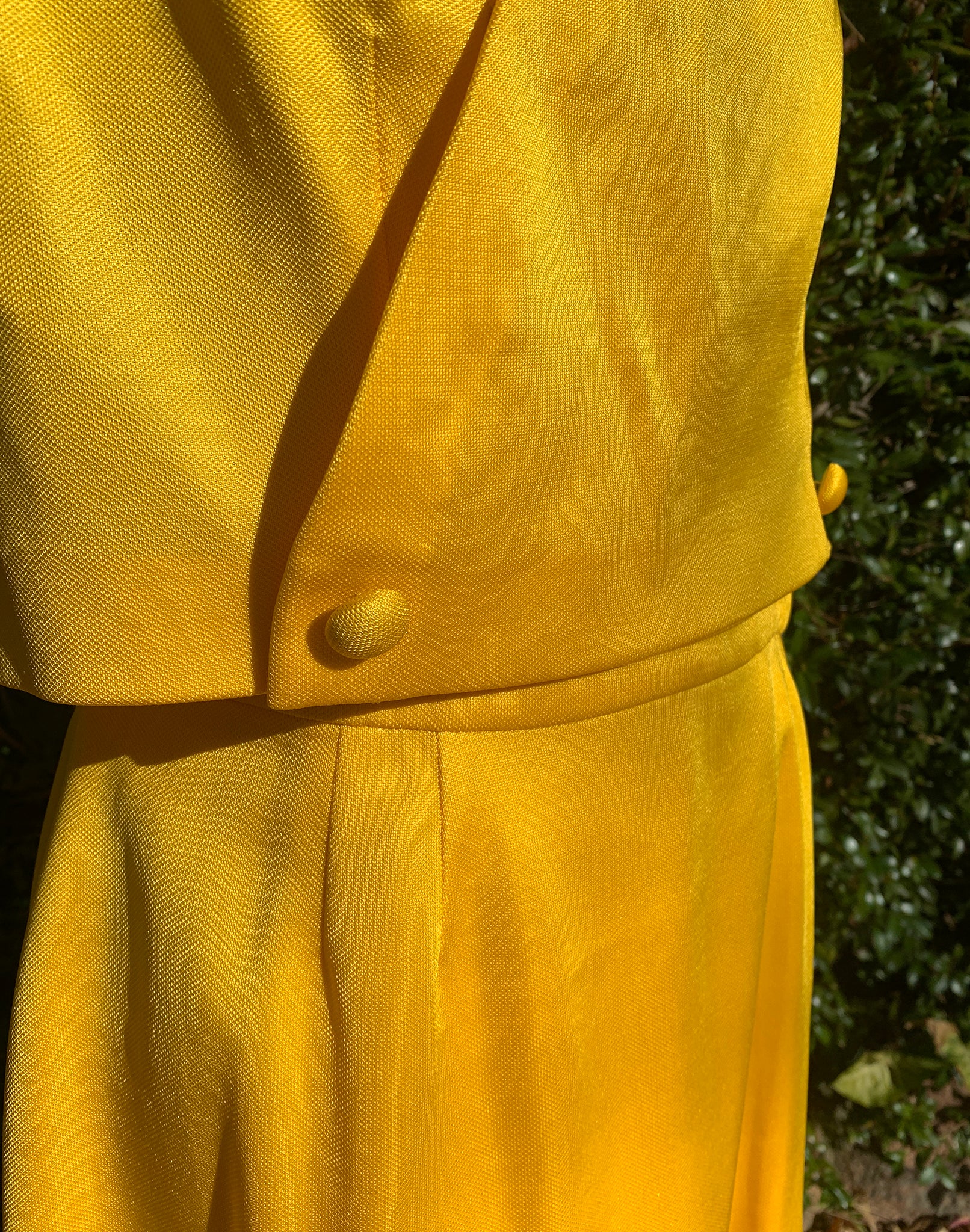 Vintage 60's Marlborough Fashions David Jones Yellow Twin Set - Size M/L