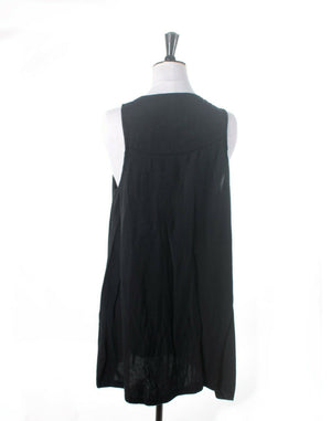 Shona Joy Black Strappy Swing Dress - Size 10