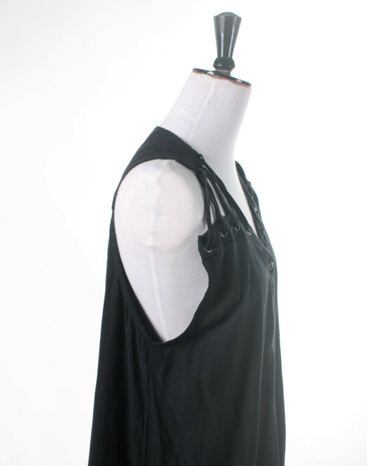Shona Joy Black Strappy Swing Dress - Size 10