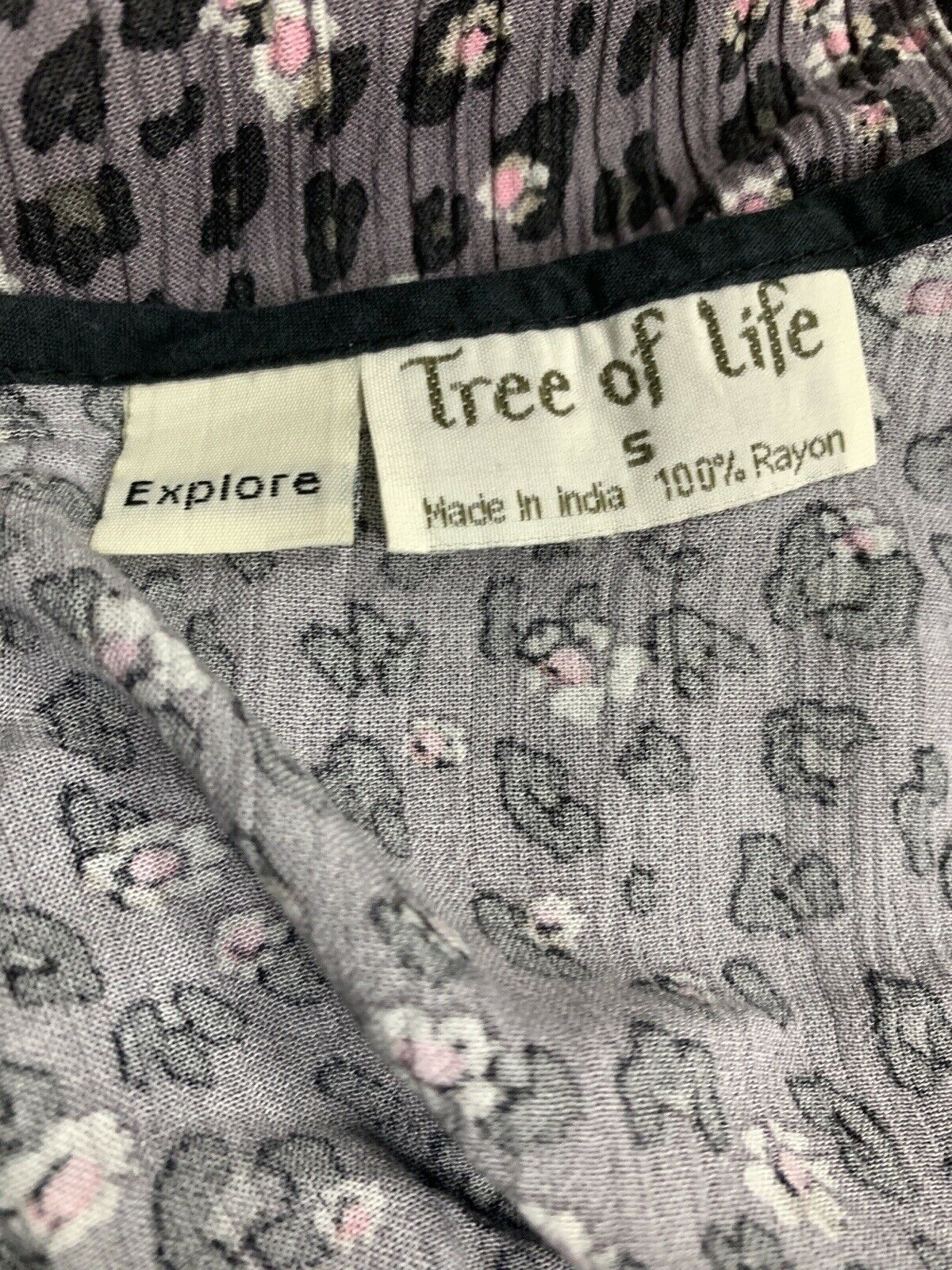 Tree of Life Boho Leopard Dress - Size S