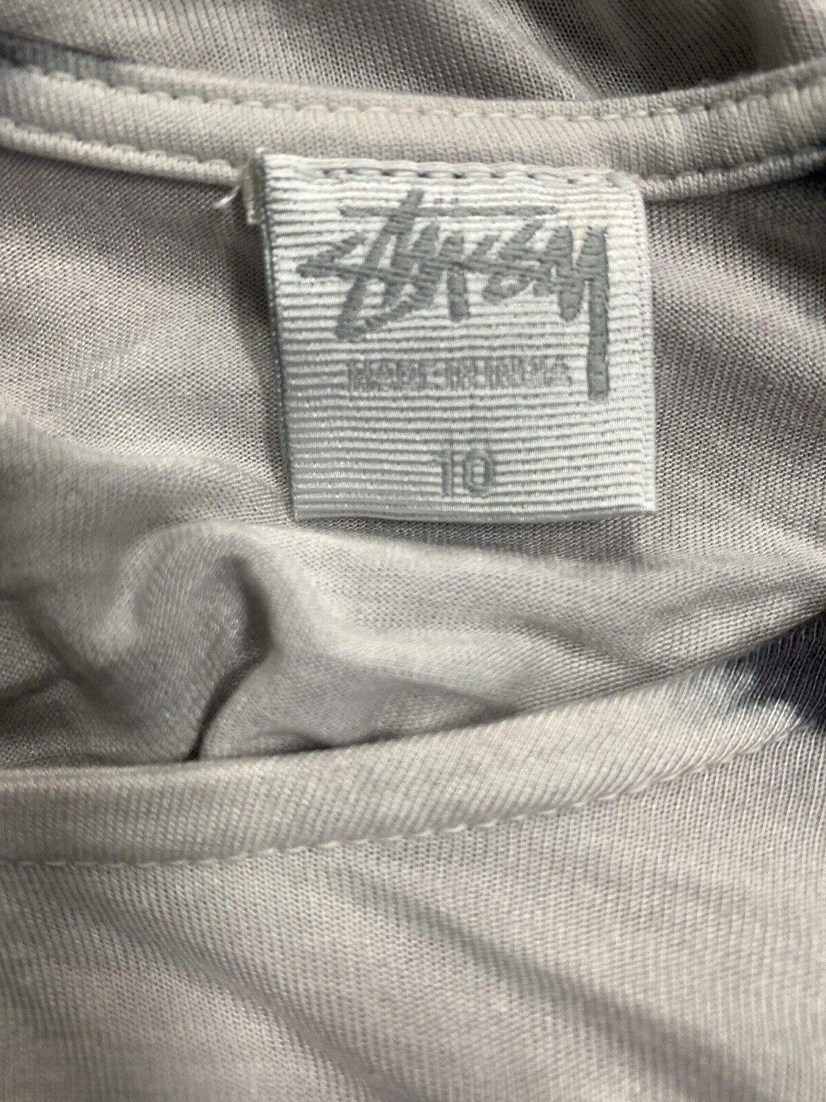 Stussy Grey White Reveal T Dress - Size 10