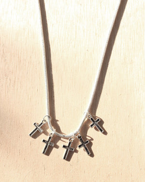KV Handmade Jewellery Tiny Crosses Necklace