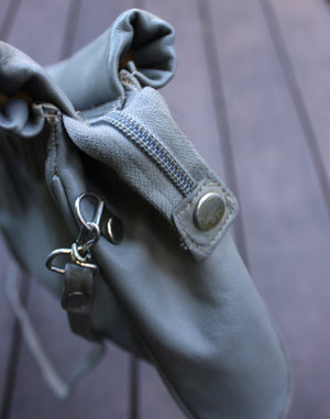 Vintage Grey Leather Bag