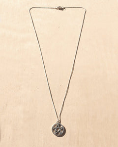 KV Handmade Jewellery Silver Pentacle Necklace Long