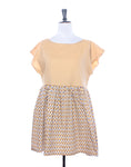 Mustard and Graphic Floral Collector Dress Size S