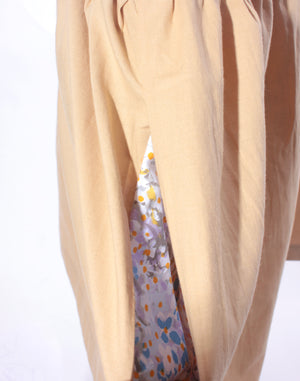 Mustard and Floral Shirt Collector Dress Size L