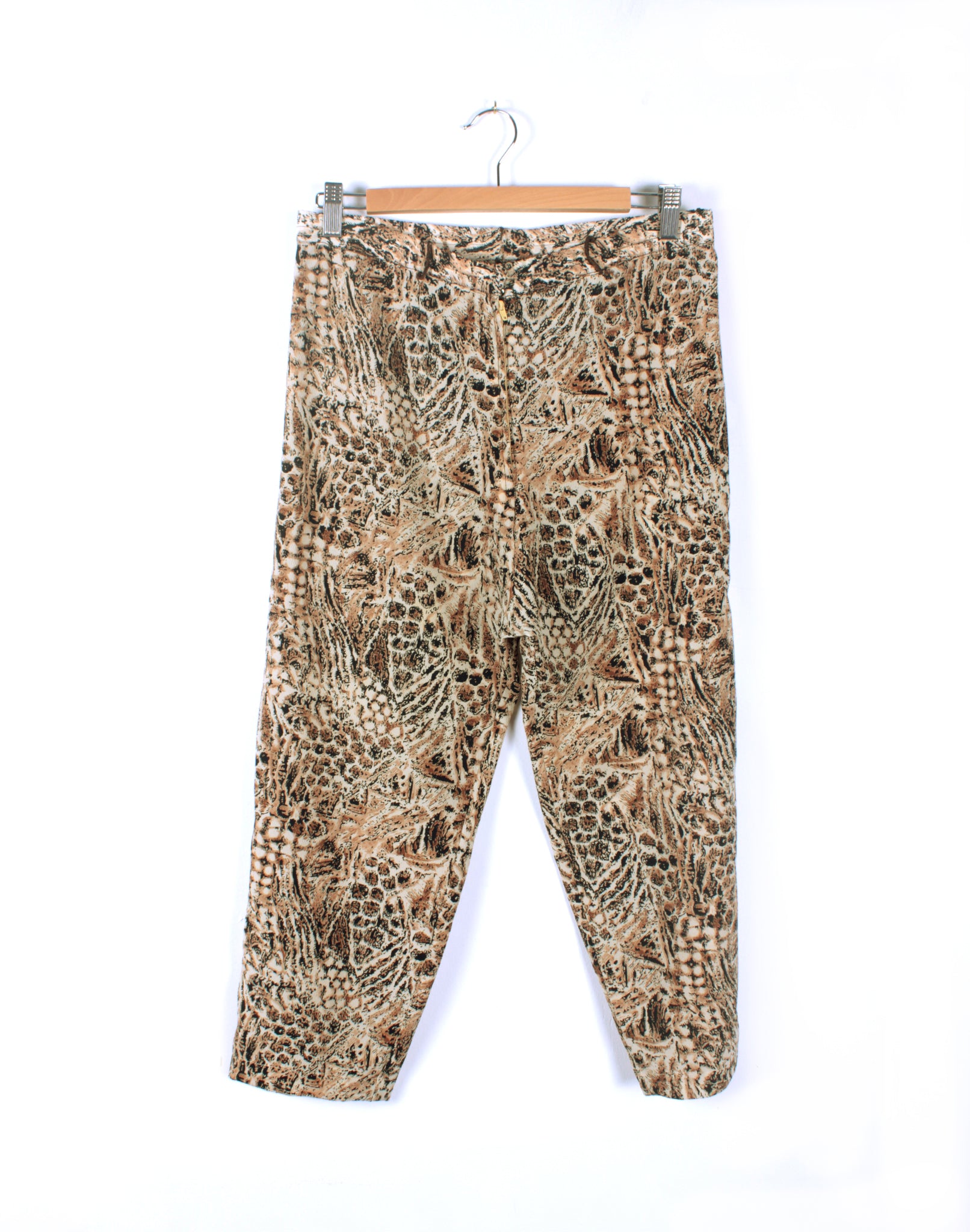 Vintage 80's Leopard Capri Pants
