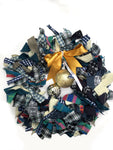 Small Christmas Rag Wreath