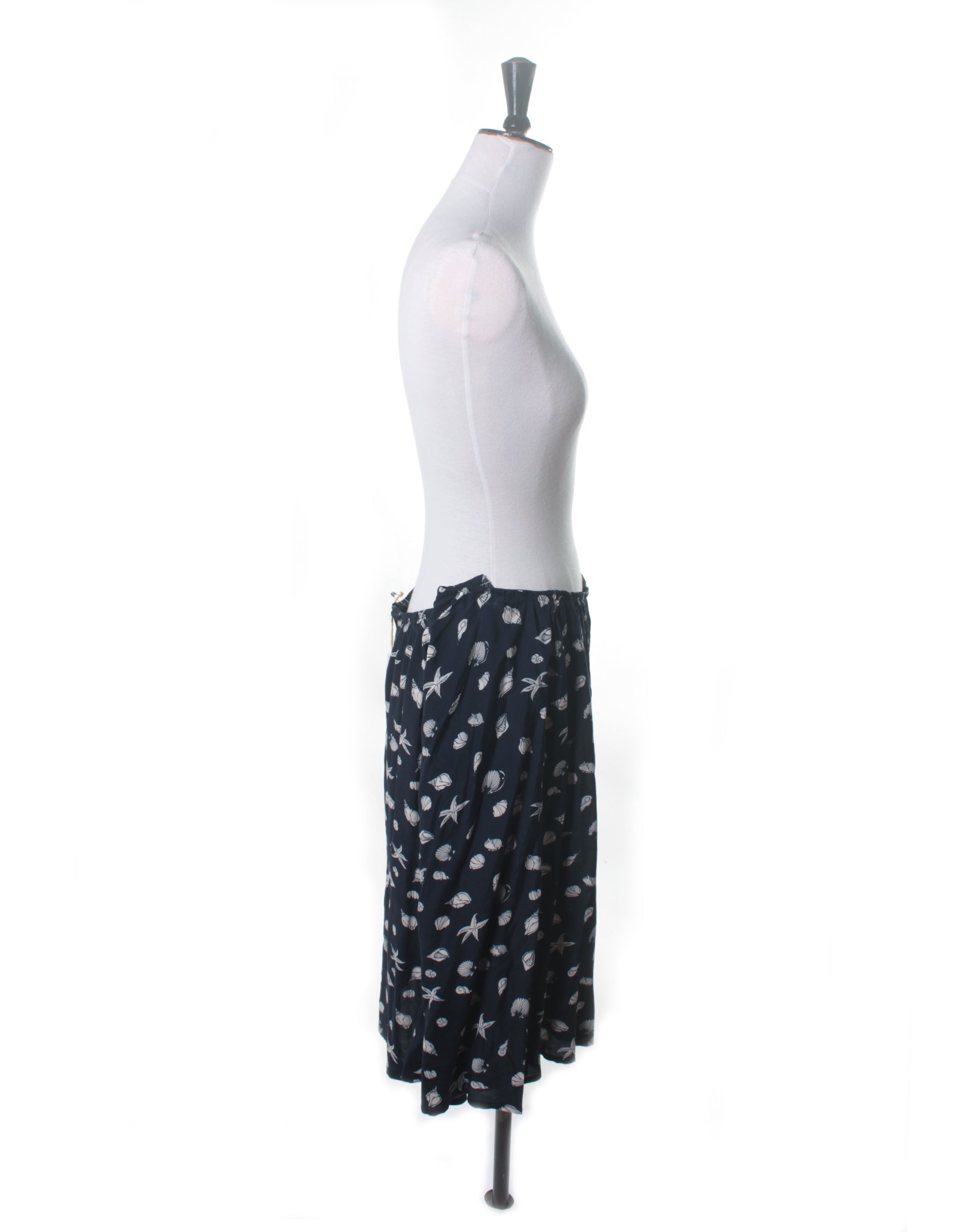 Vintage 80's Remade Navy Shell Skirt