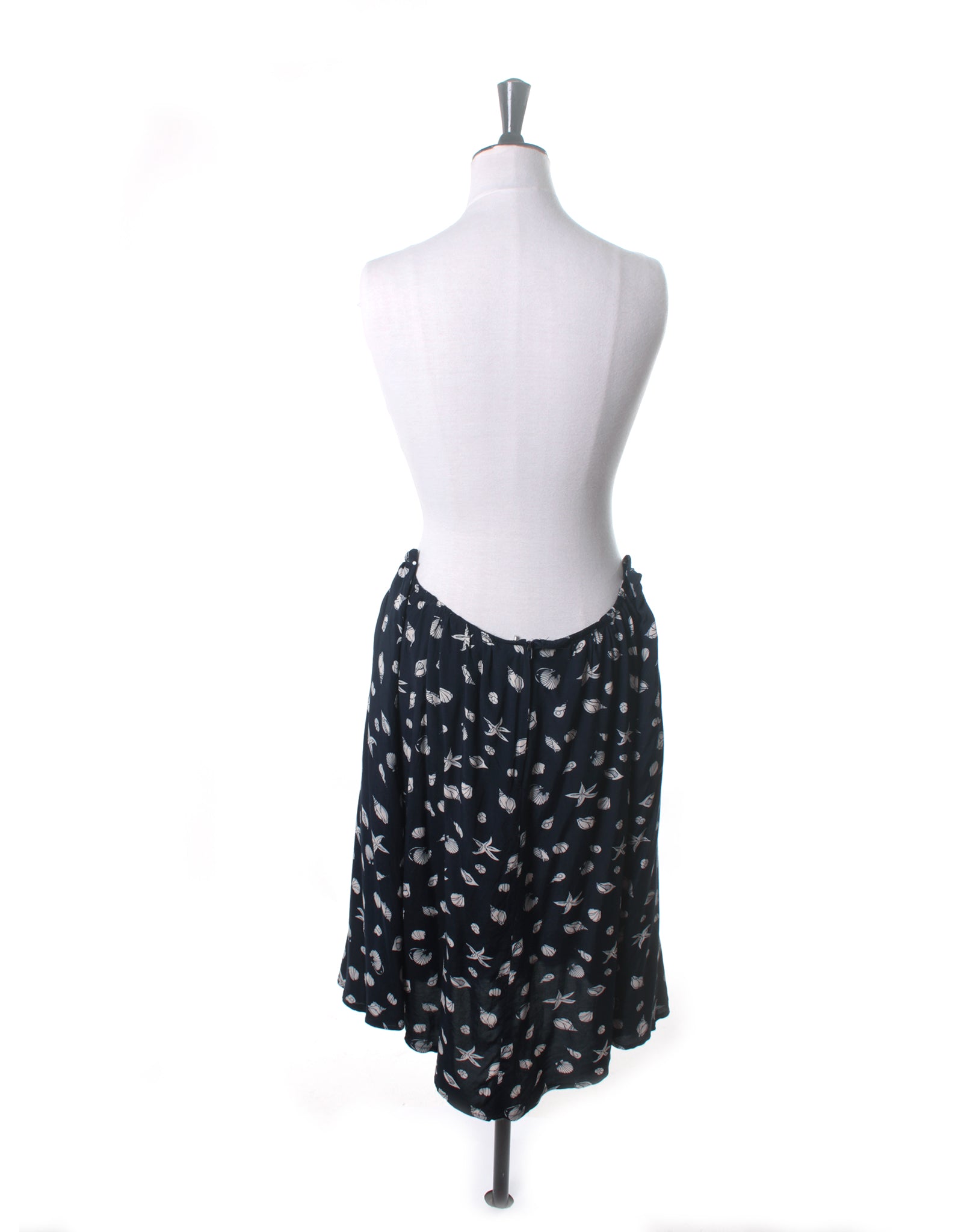 Vintage 80's Remade Navy Shell Skirt