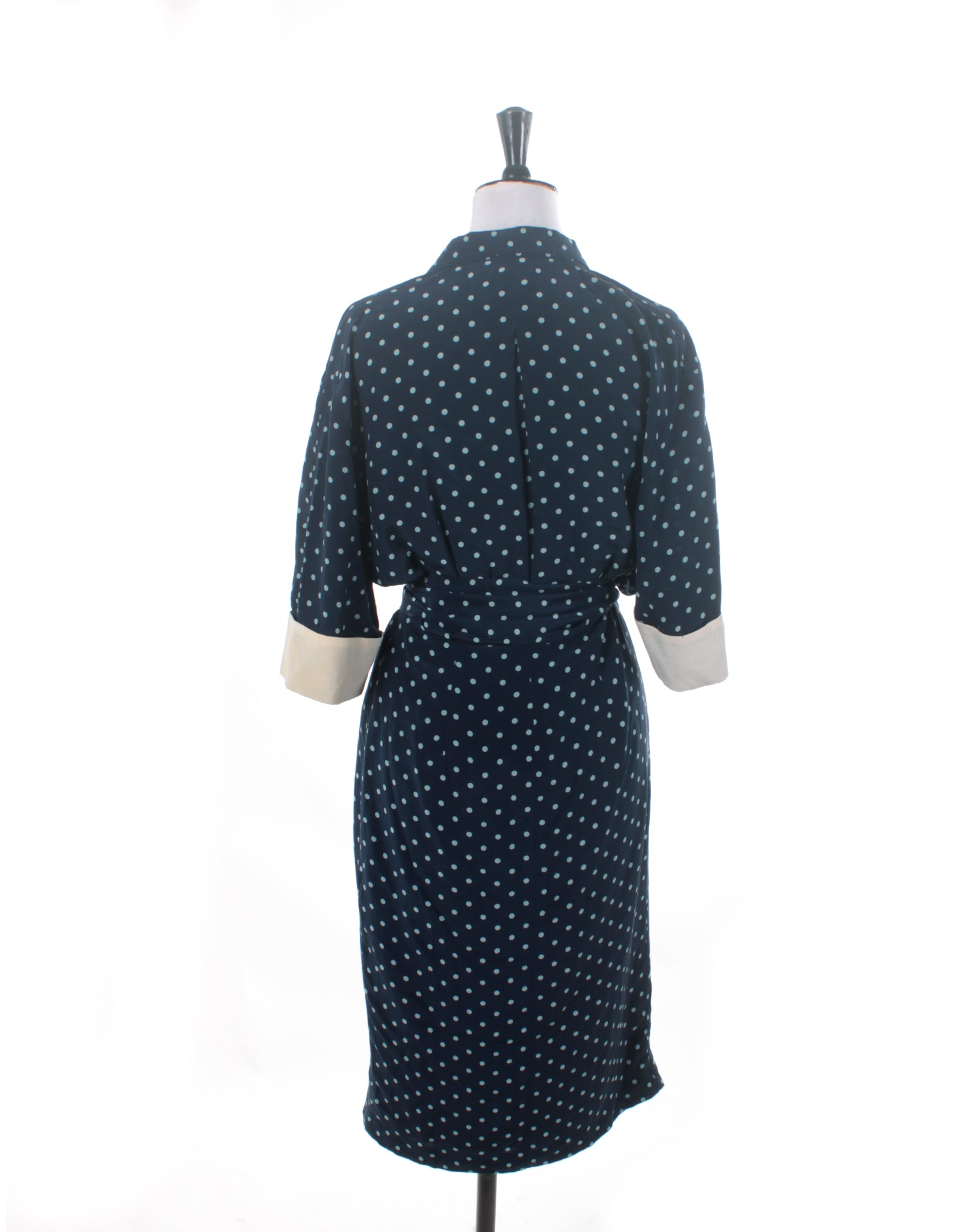 Robin Garland Vintage 60's Navy Polka Dot Dress