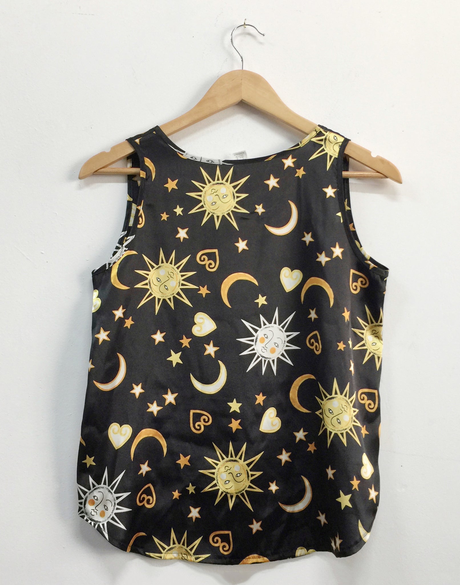 Vintage 90's Black Sun Moon Singlet