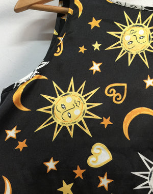 Vintage 90's Black Sun Moon Singlet