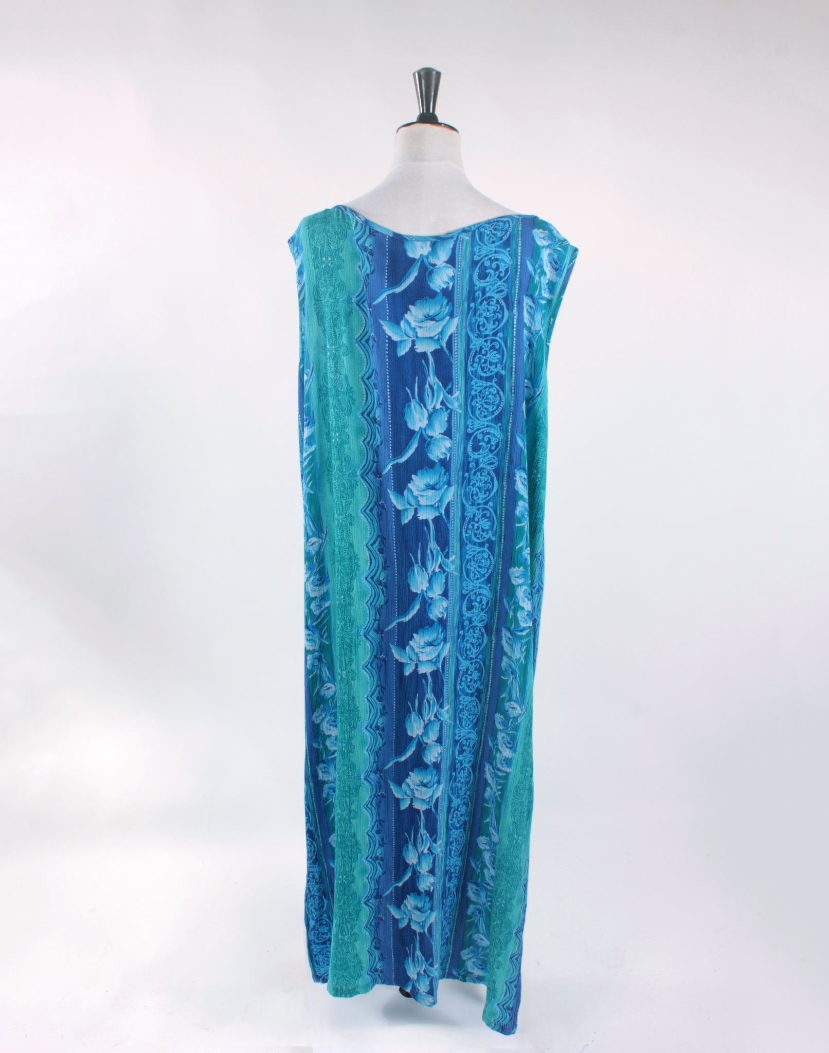 Vintage 90's Turquoise Blue Maxi Dress