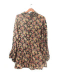 Vintage 90s Substudio Oversize Floral Chiffon Shirt