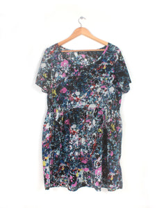 Evil Twin Splash Print Dress - Size S