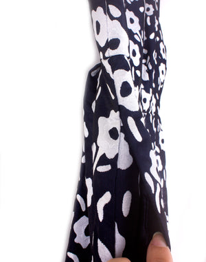 Hi There Karen Walker Navy Daisy Dress - Size L 16