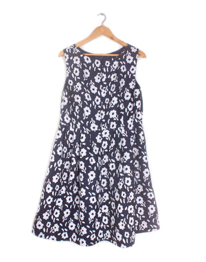 Hi There Karen Walker Navy Daisy Dress - Size L 16