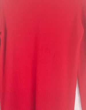 Vintage 90's Portfolio Red Merino Cardigan - Size M L