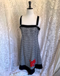 Yoshi Jones Black Wool Pinafore Dress - Size M